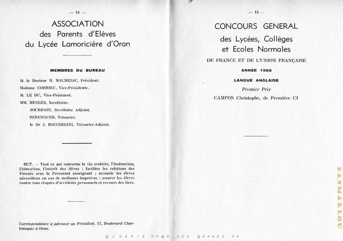 LYCEE LAMORICIERE DISTRIBUTIONS PRIX  29 JUIN 1955   (10).JPG